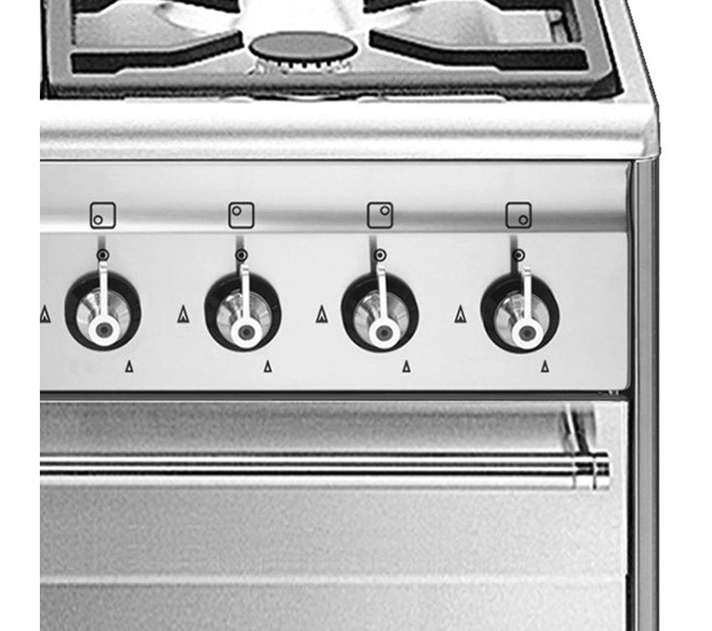 SMEG SUK61PX8 60 cm Dual Fuel Pyrolytic Cooker - Stainless Steel