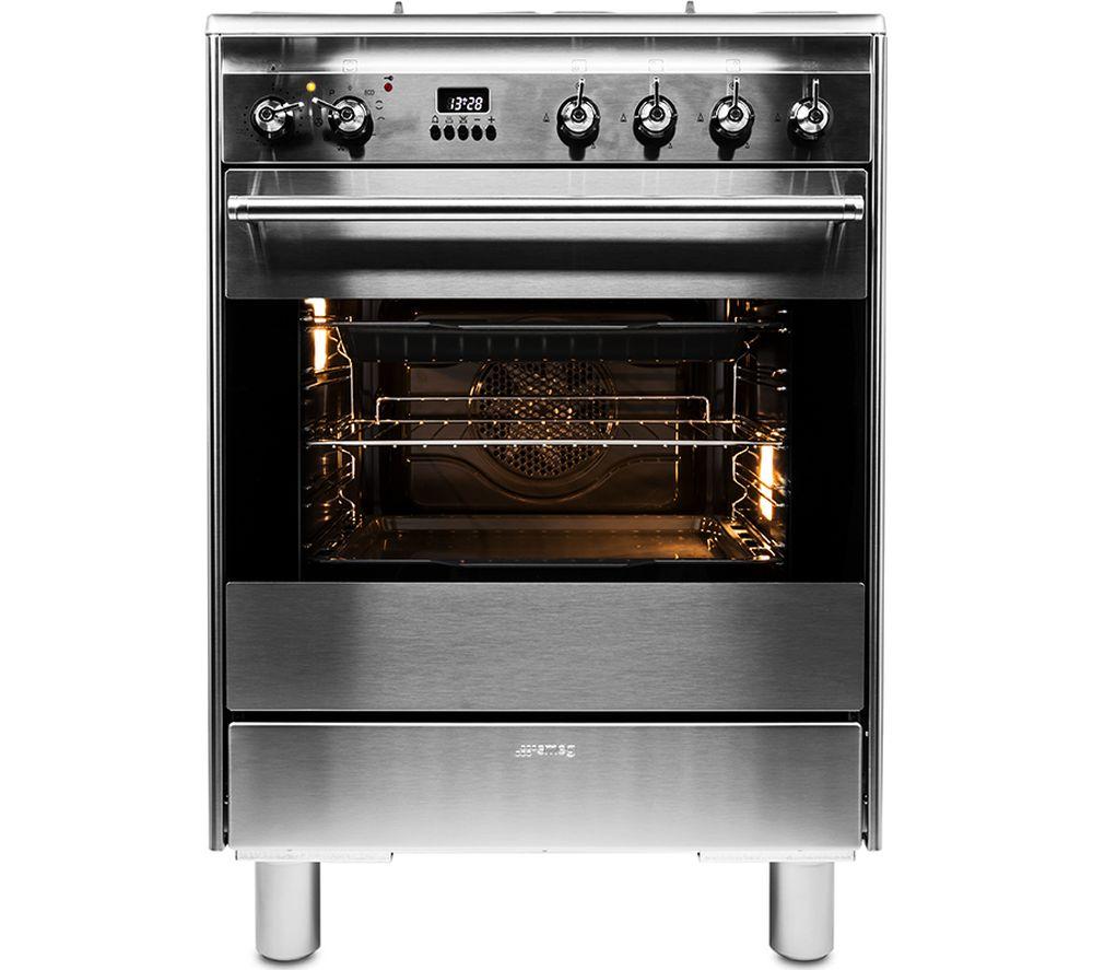 SMEG SUK61PX8 60 cm Dual Fuel Pyrolytic Cooker - Stainless Steel