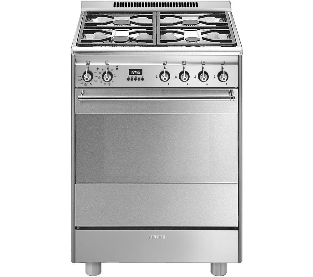 SMEG SUK61PX8 60 cm Dual Fuel Pyrolytic Cooker - Stainless Steel