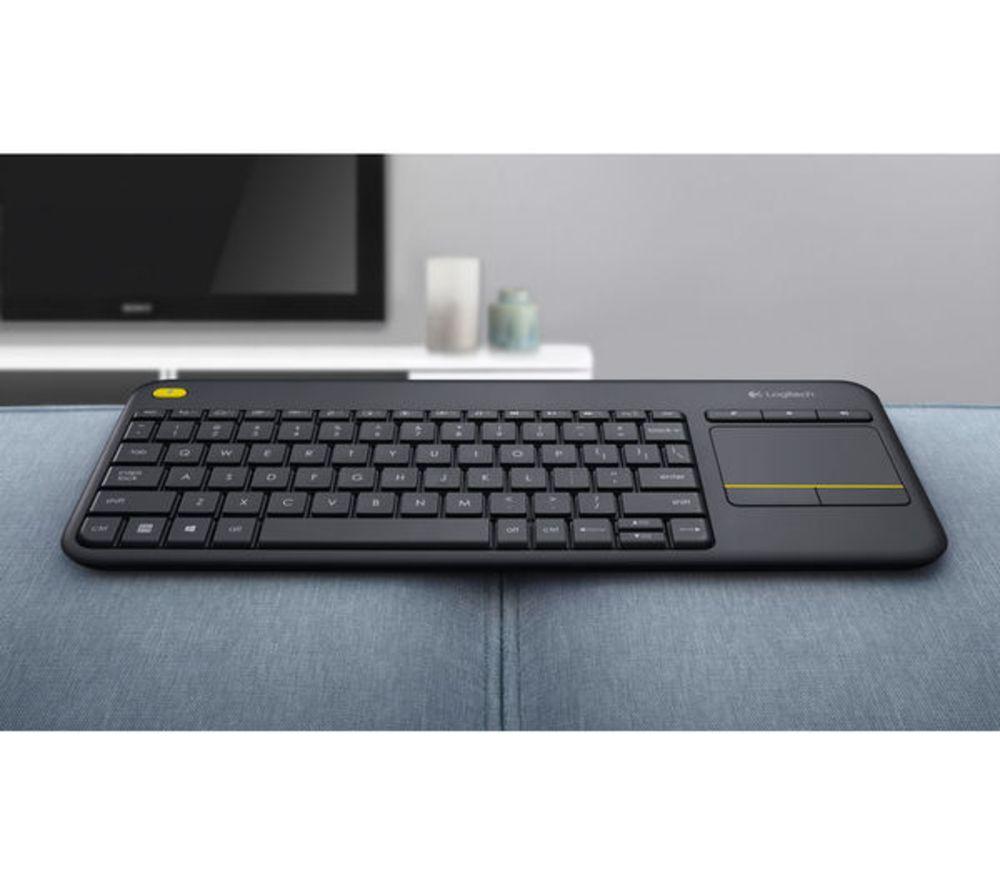 LOGITECH K400 Plus Wireless Keyboard - Dark Grey