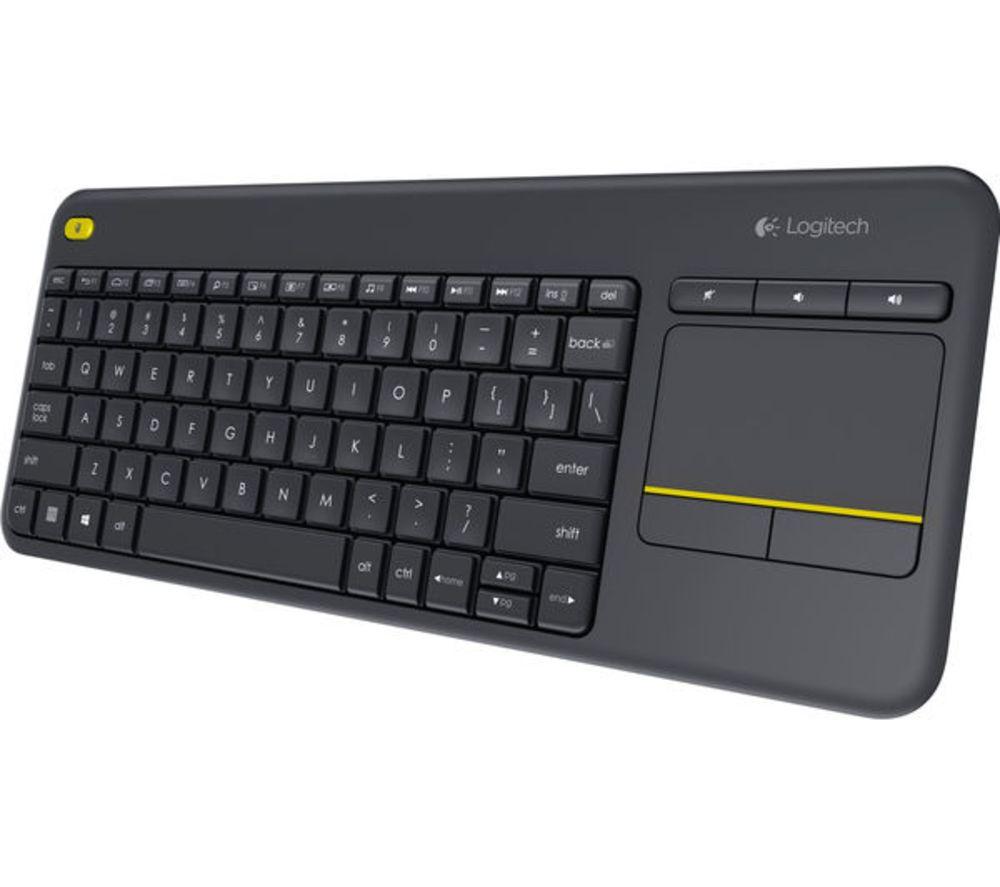 LOGITECH K400 Plus Wireless Keyboard - Dark Grey