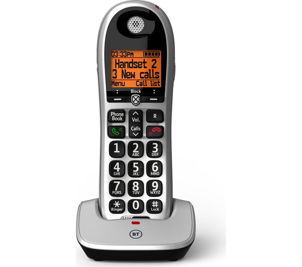 BT 4600 Cordless Phone with Answering Machine - Twin Handsets, Silver