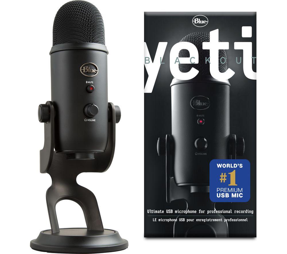 YETI USB Streaming Microphone - Blackout