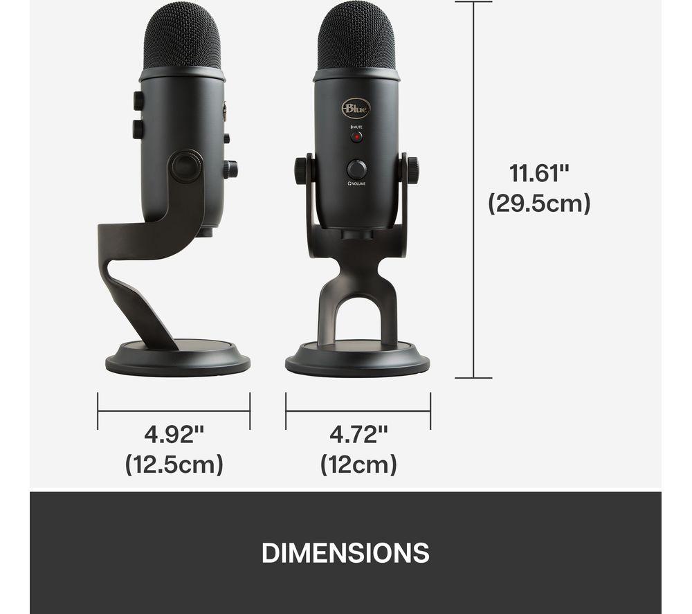 Micrófono USB para streaming YETI - Blackout