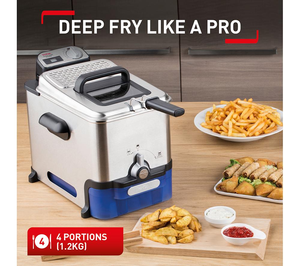 TEFAL Oleoclean Pro FR804040 Deep Fryer - Stainless Steel