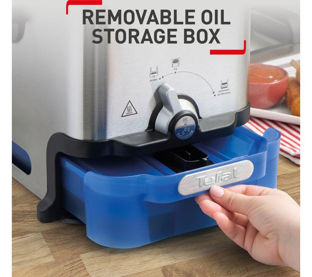 TEFAL Oleoclean Pro FR804040 Deep Fryer - Stainless Steel