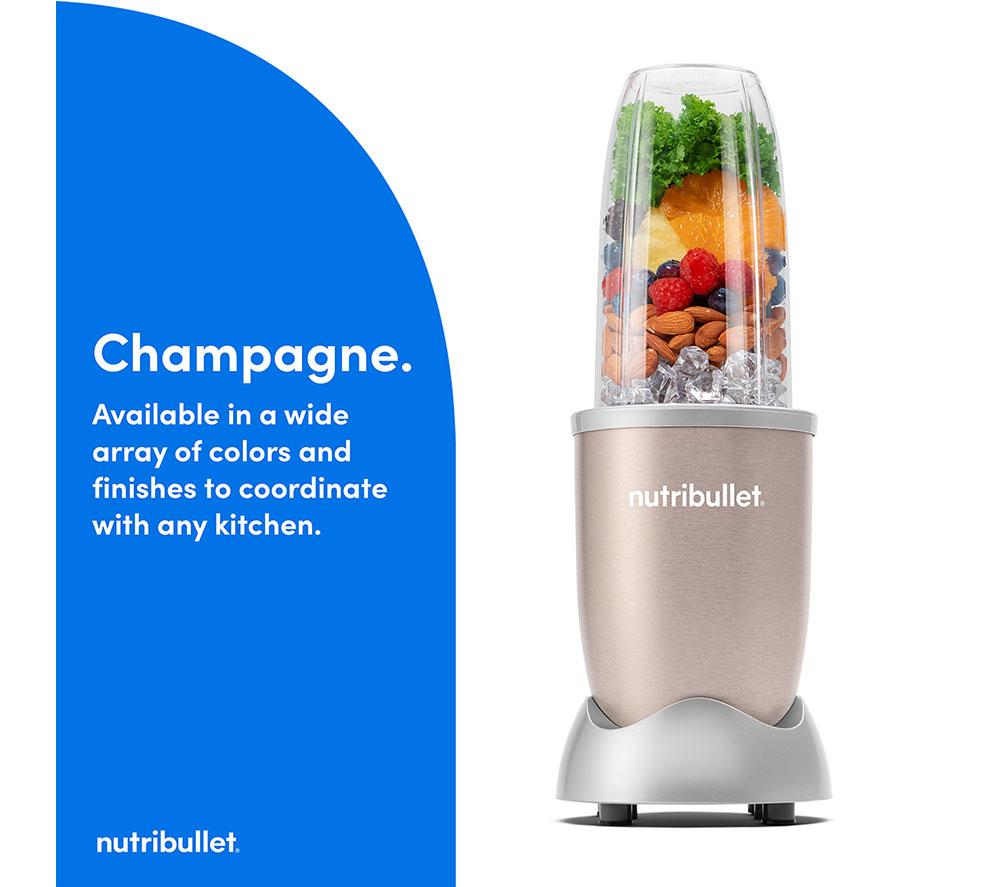 NUTRIBULLET Serie 900 Deluxe Kit de licuadora de 7 piezas - Champaña