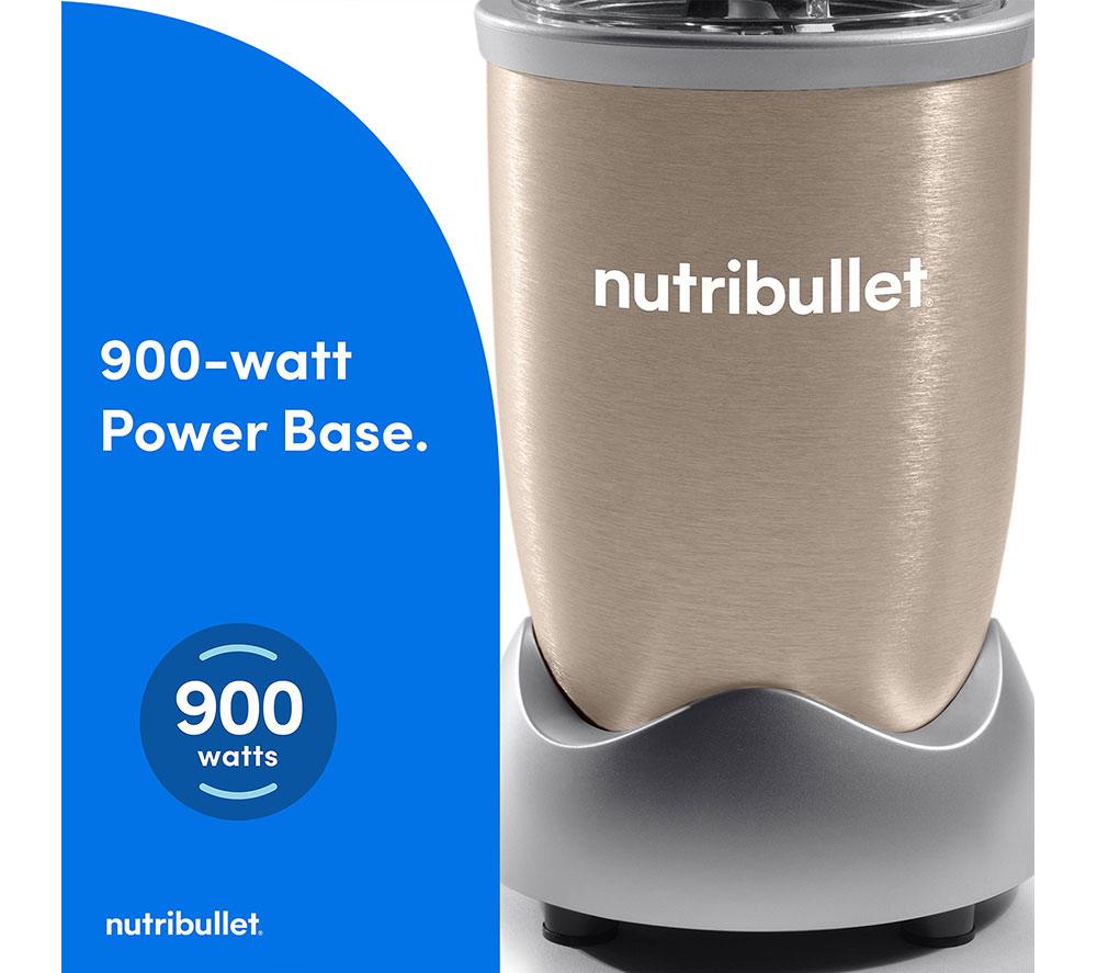 NUTRIBULLET Serie 900 Deluxe Kit de licuadora de 7 piezas - Champaña