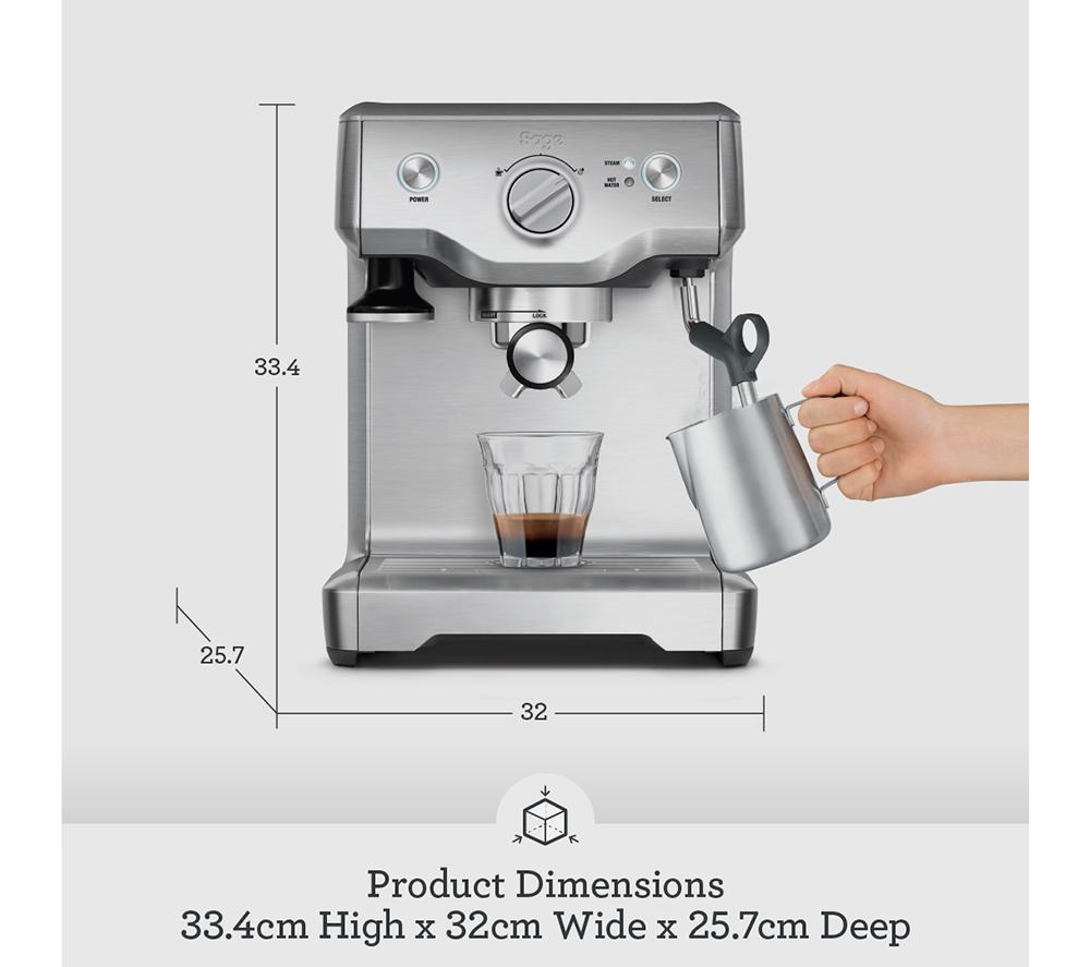 SAGE Duo Temp Pro Kaffeemaschine - Silber