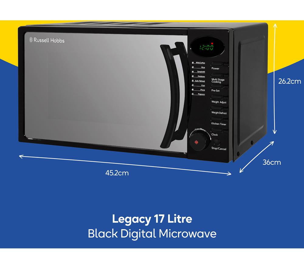 RUSSELL HOBBS RHM1714B Solo Microwave - Black