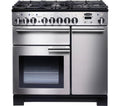 RANGEMASTER Professional Deluxe 90 Dual Fuel Range Cooker - Stainless Steel