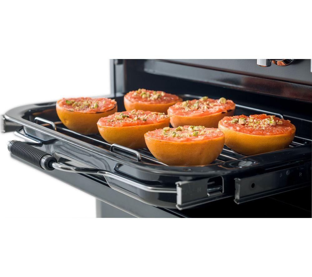 Cocina de pie RANGEMASTER Professional Deluxe 90 de doble combustible - Acero inoxidable