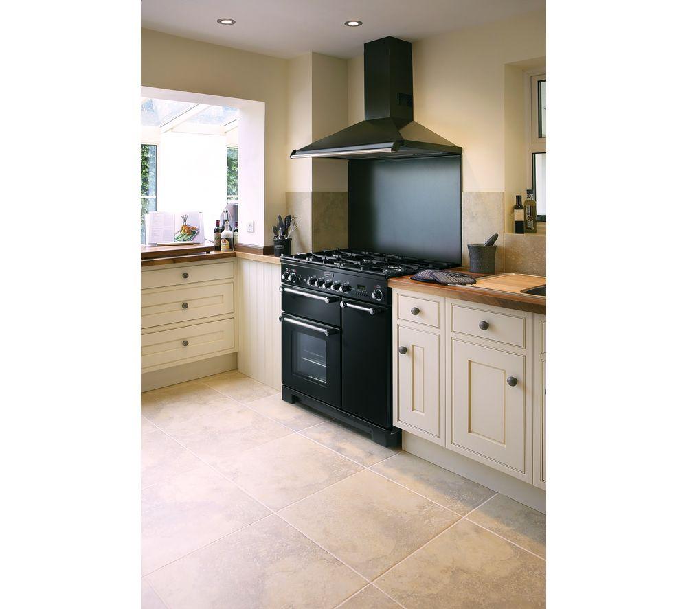 RANGEMASTER Kitchener 90 Dual Fuel Range Cooker – Edelstahl & Chrom