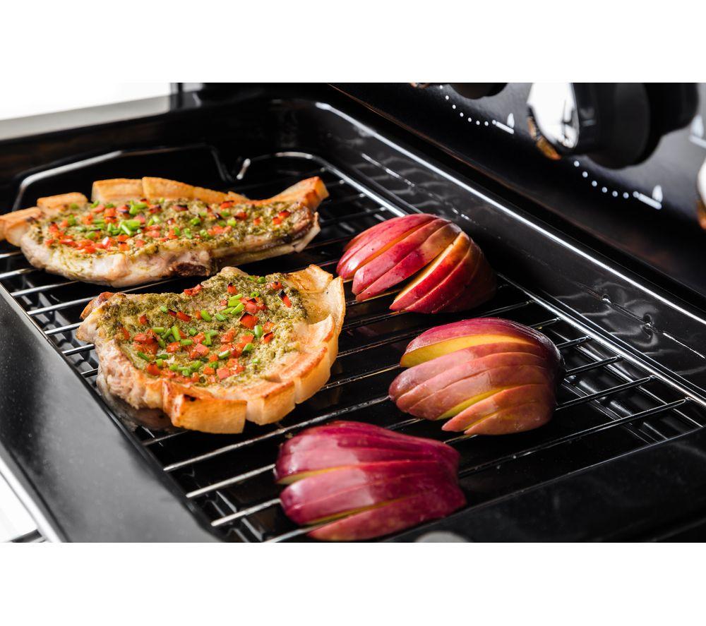 RANGEMASTER Kitchener 90 Dual Fuel Range Cooker – Edelstahl & Chrom