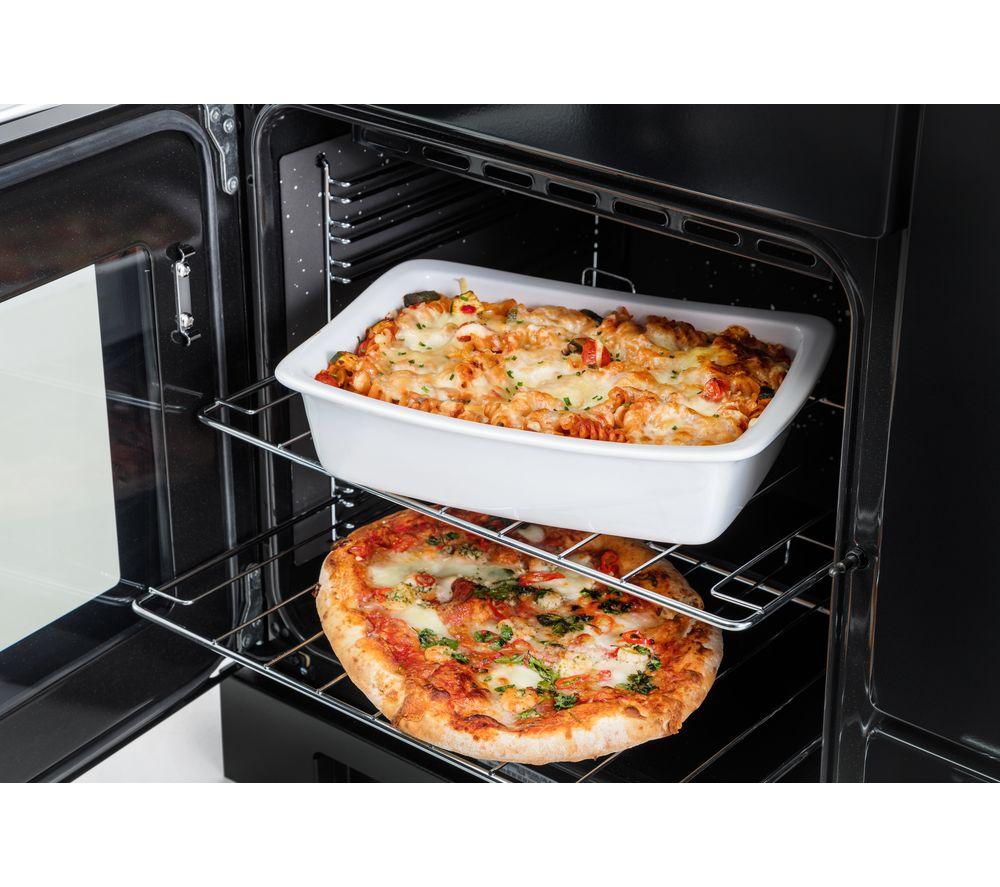 RANGEMASTER Kitchener 90 Dual Fuel Range Cooker – Edelstahl & Chrom