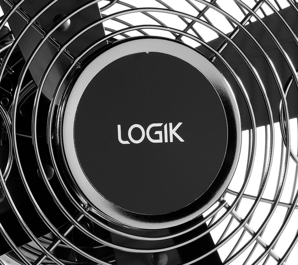 LOGIK L16PFGM17 16" Pedestal Fan - Gun Metal