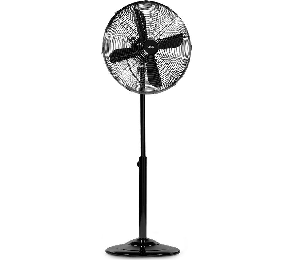 LOGIK L16PFGM17 16" Pedestal Fan - Gun Metal