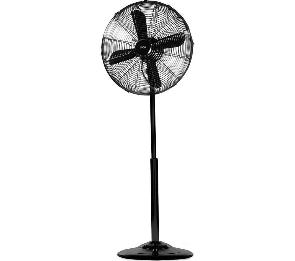 LOGIK L16PFGM17 16" Pedestal Fan - Gun Metal