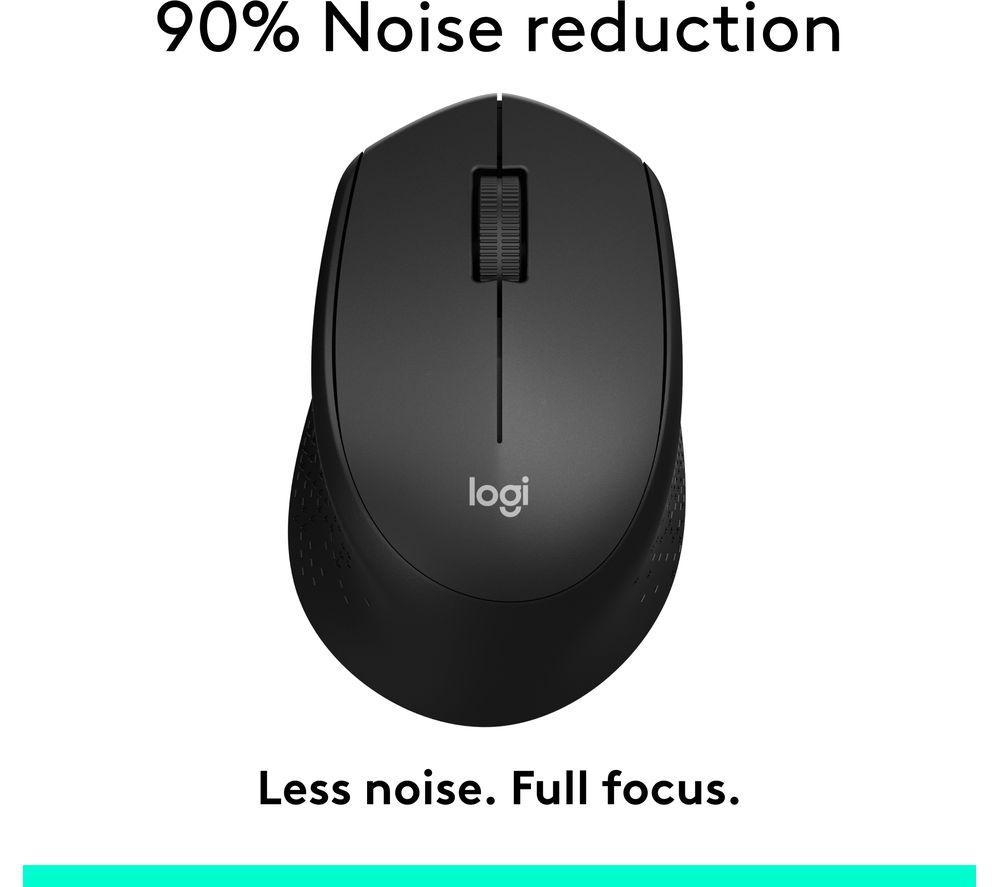 Mouse óptico inalámbrico silencioso Logitech M330 Silent Plus - Negro