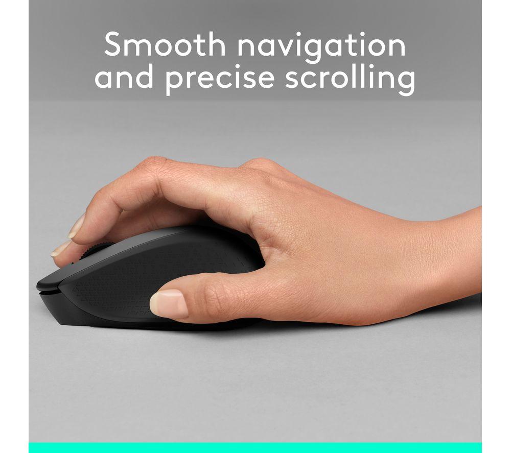 Mouse óptico inalámbrico silencioso Logitech M330 Silent Plus - Negro