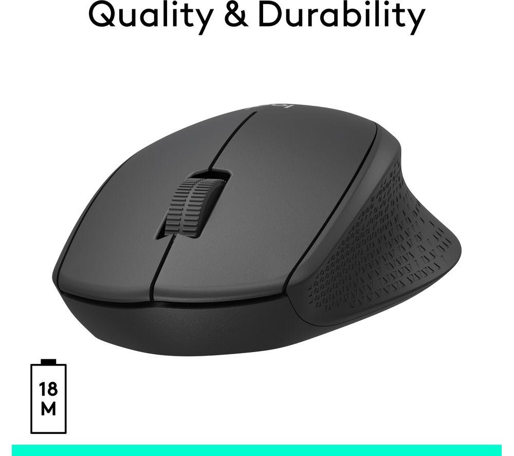 Mouse óptico inalámbrico silencioso Logitech M330 Silent Plus - Negro