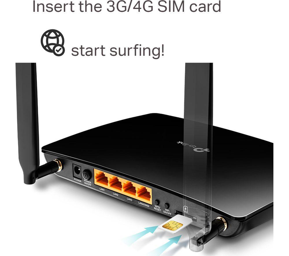 TP-LINK Archer MR200 WiFi 4G Router - AC 750, Dual-band
