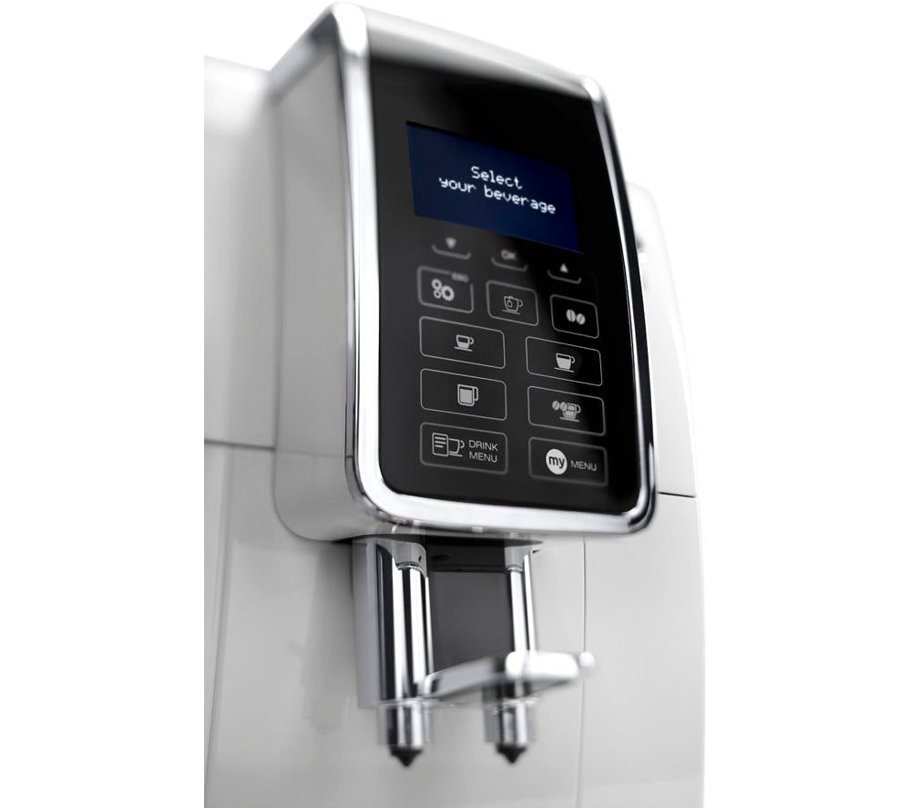 DELONGHI Dinamica ECAM 350.35.W Bean to Cup Coffee Machine - White