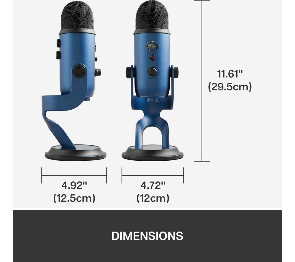 Micrófono de streaming USB Yeti - Azul Noche