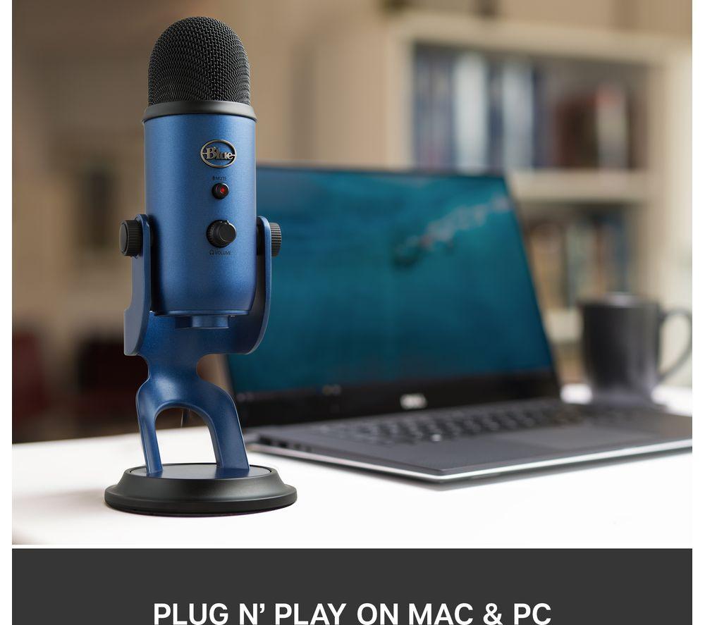 Micrófono de streaming USB Yeti - Azul Noche