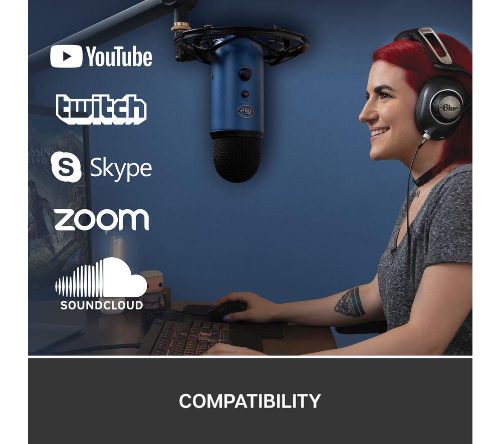 Micrófono de streaming USB Yeti - Azul Noche