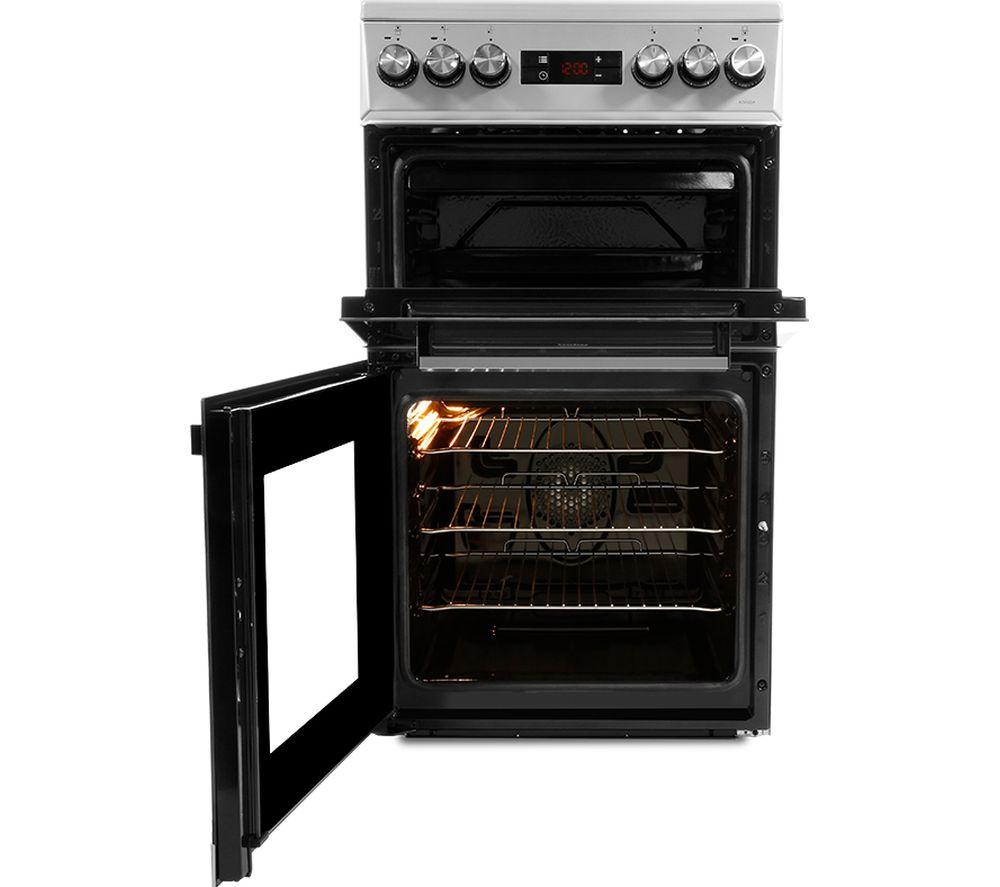 Cocina eléctrica de placa sólida BEKO KDV555AS de 50 cm - Plateado
