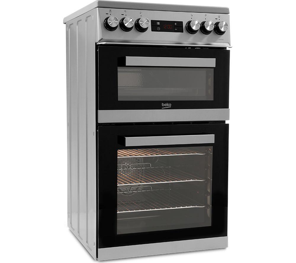 Cocina eléctrica de placa sólida BEKO KDV555AS de 50 cm - Plateado