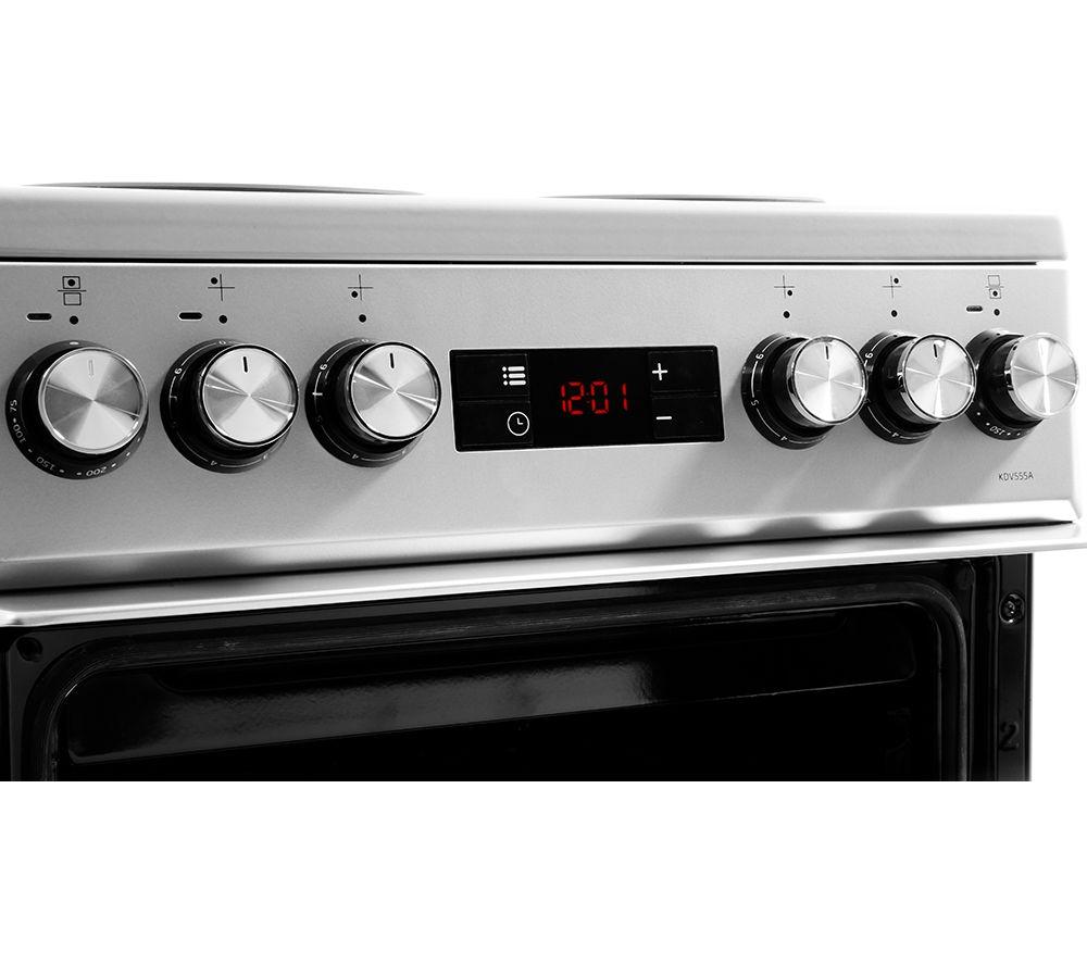 Cocina eléctrica de placa sólida BEKO KDV555AS de 50 cm - Plateado