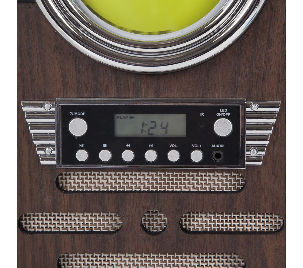 ITEK I60018CD Bluetooth Jukebox - Wood Finish