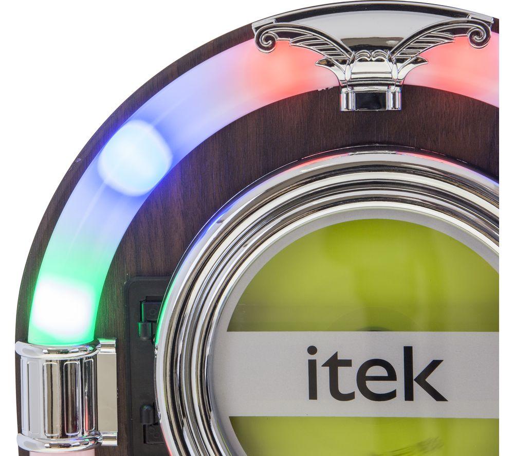 ITEK I60018CD Bluetooth Jukebox - Wood Finish