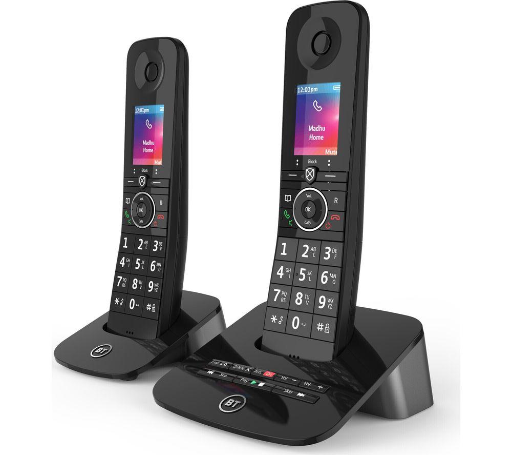 BT Premium 090631 Cordless Phone - Twin Handsets, Black