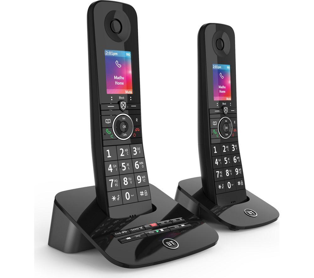 BT Premium 090631 Cordless Phone - Twin Handsets, Black