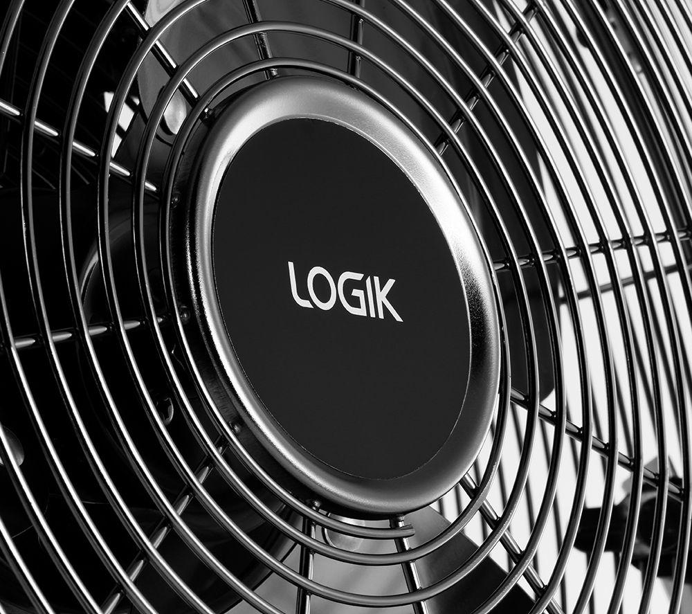 LOGIK L14FFGM18 14" Floor Fan - Gun Metal