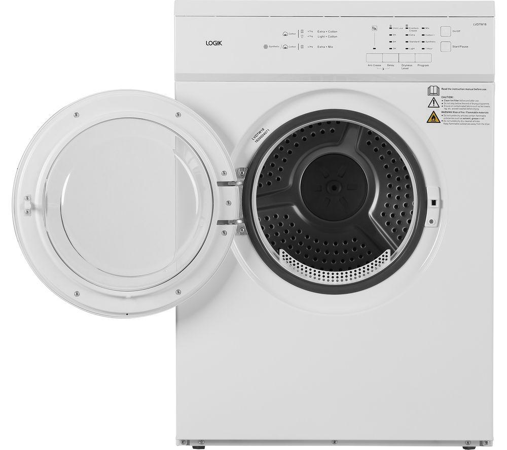 LOGIK LVD7W18 Secadora ventilada de 7 kg - Blanca