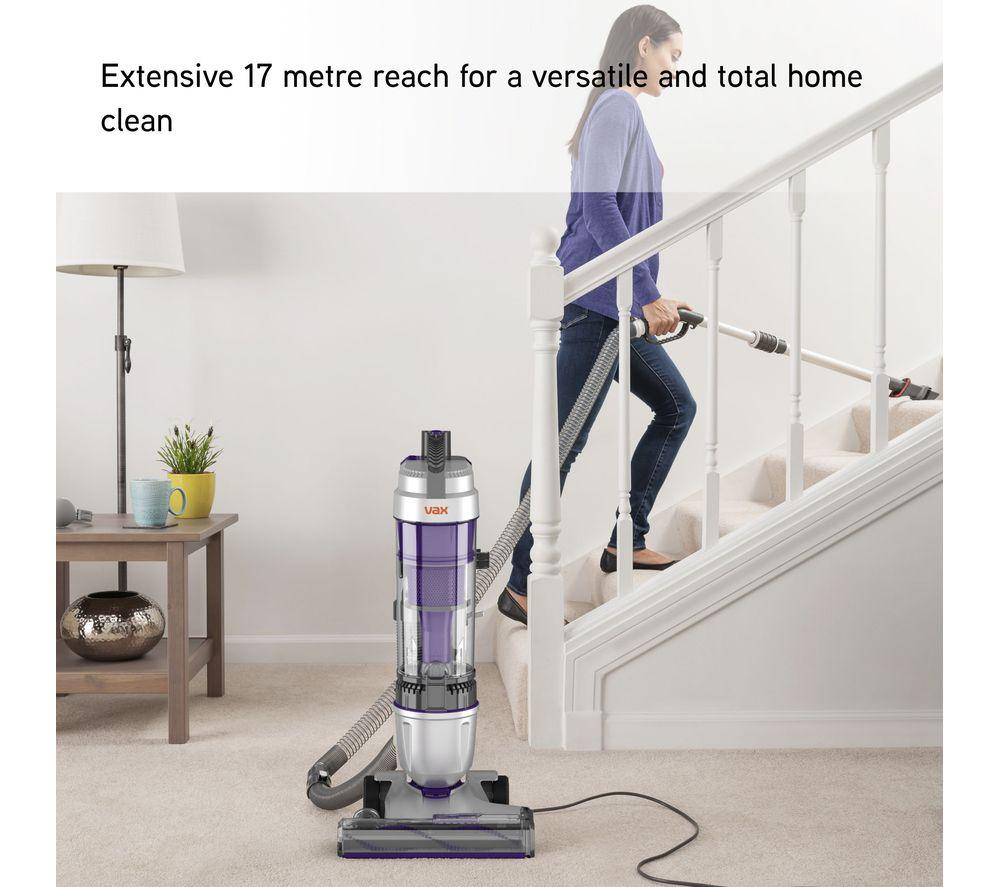 VAX Air Stretch Pet Max U85-AS-Pme Upright Bagless Vacuum Cleaner - Silver & Purple