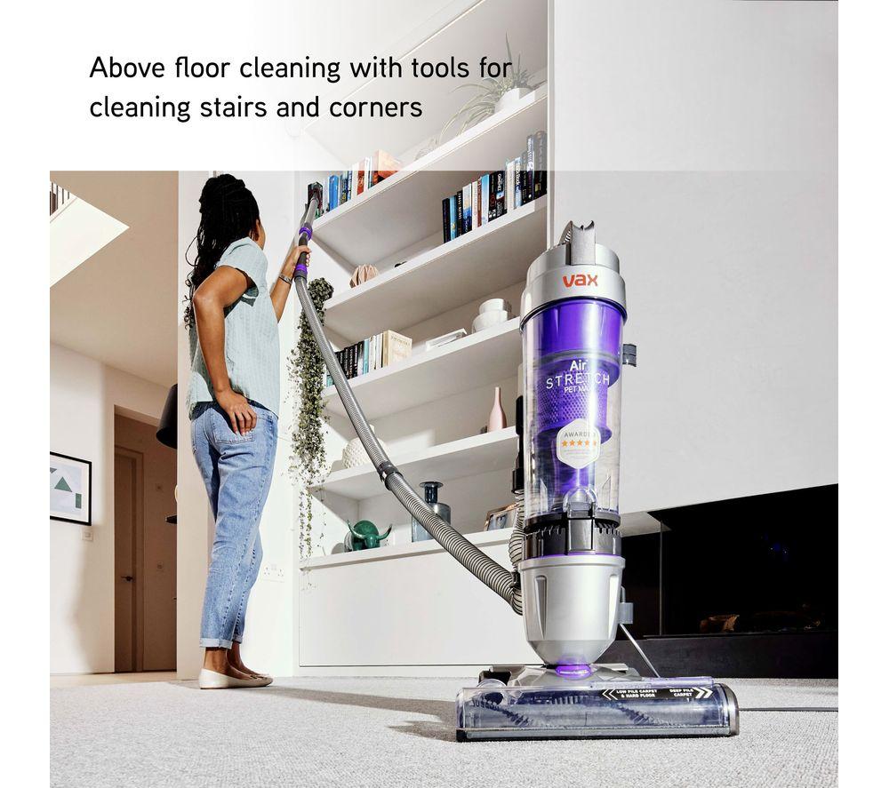 VAX Air Stretch Pet Max U85-AS-Pme Upright Bagless Vacuum Cleaner - Silver & Purple