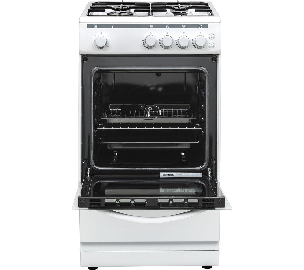 ESSENTIALS CFSGWH18 50 cm Gas Cooker - White