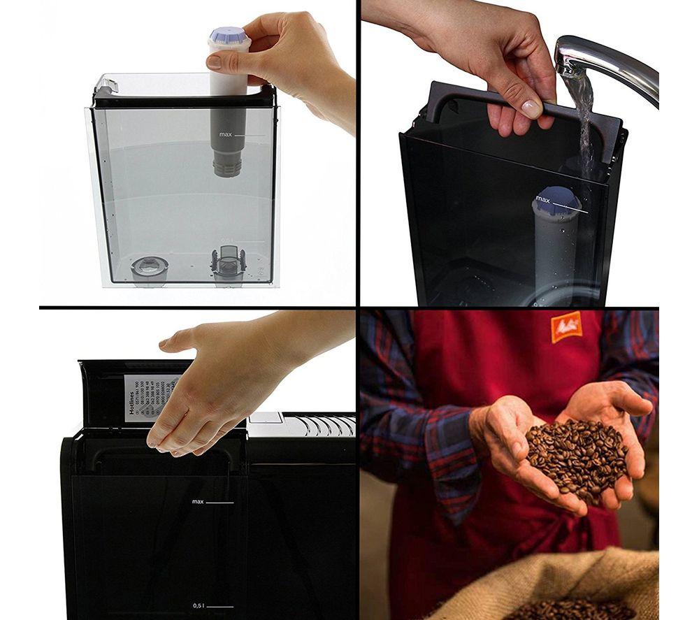 Cafetera de grano a taza automática Melitta Caffeo Barista TS F86/0-100 Smart - Acero inoxidable