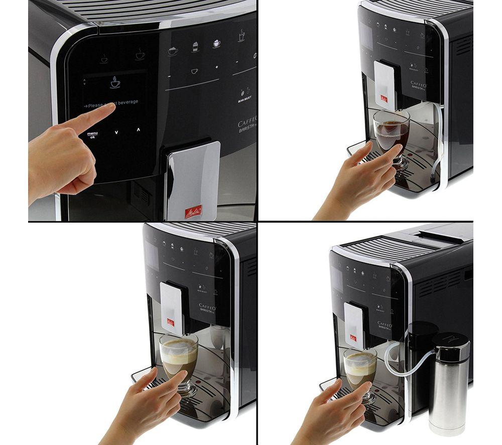 Cafetera de grano a taza automática Melitta Caffeo Barista TS F86/0-100 Smart - Acero inoxidable