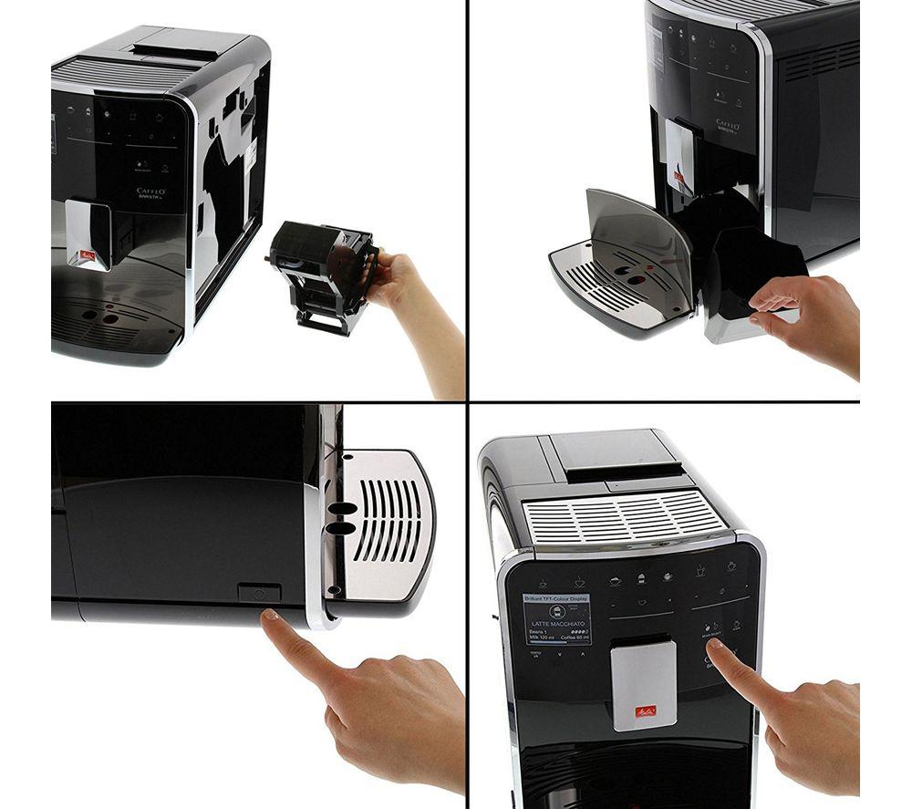 Cafetera de grano a taza automática Melitta Caffeo Barista TS F86/0-100 Smart - Acero inoxidable