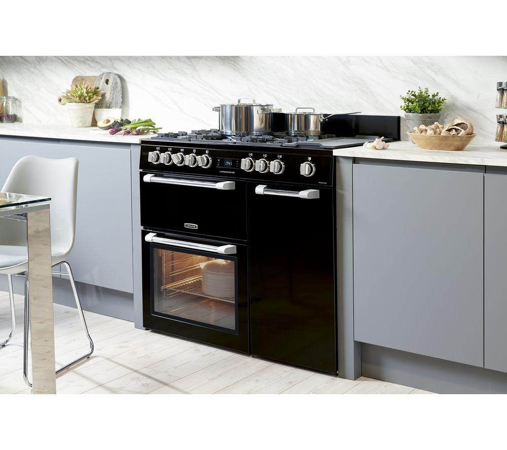 Cocina independiente LEISURE PR100F530K de 100 cm de doble combustible - Negro