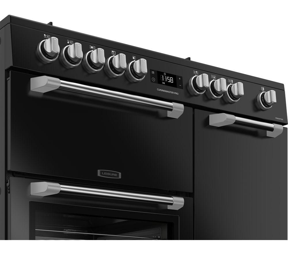 Cocina independiente LEISURE PR100F530K de 100 cm de doble combustible - Negro