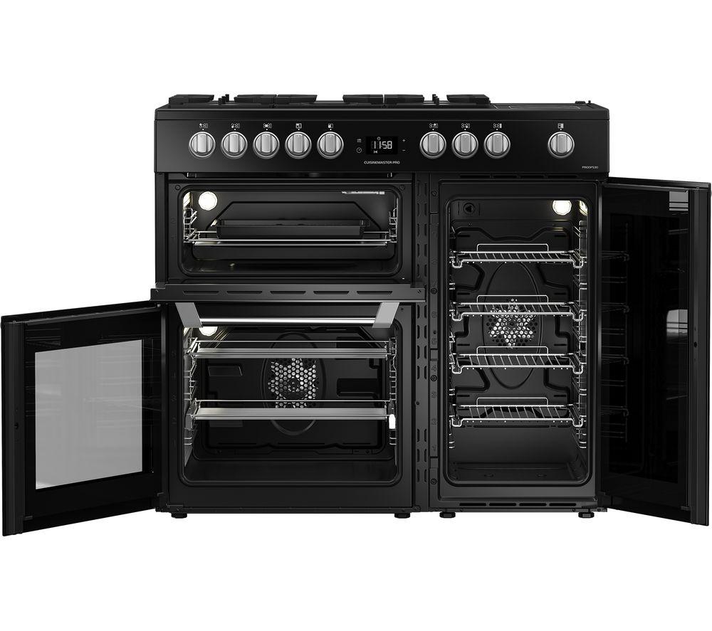 Cocina independiente LEISURE PR100F530K de 100 cm de doble combustible - Negro