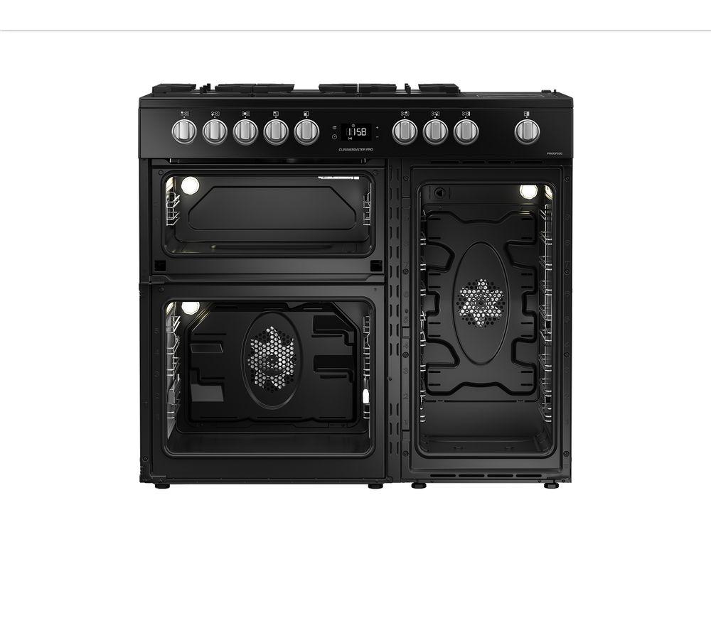 Cocina independiente LEISURE PR100F530K de 100 cm de doble combustible - Negro