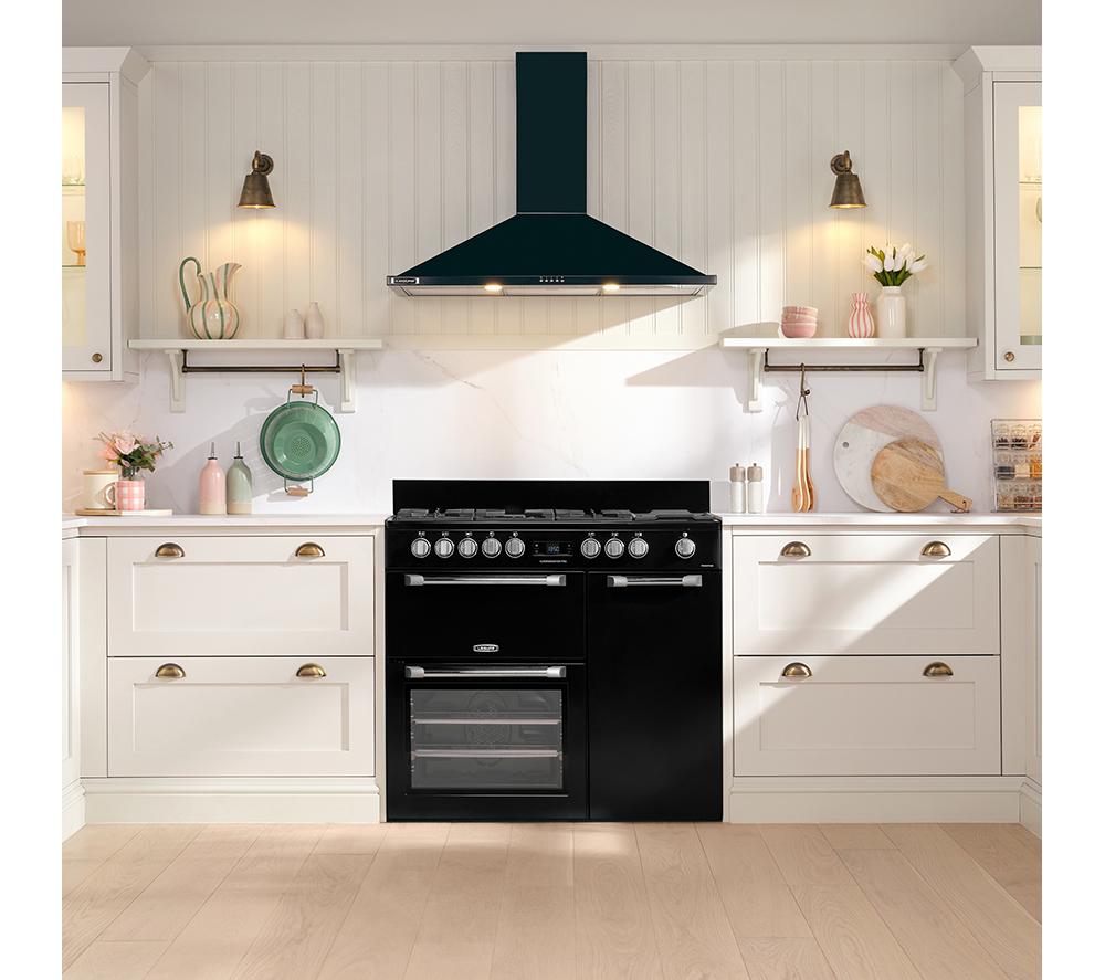 Cocina independiente LEISURE PR100F530K de 100 cm de doble combustible - Negro